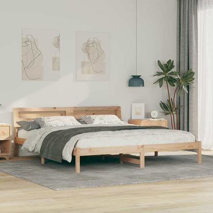 Struttura del letto Marrone 180 x 200 cm Pino massello | homemem39