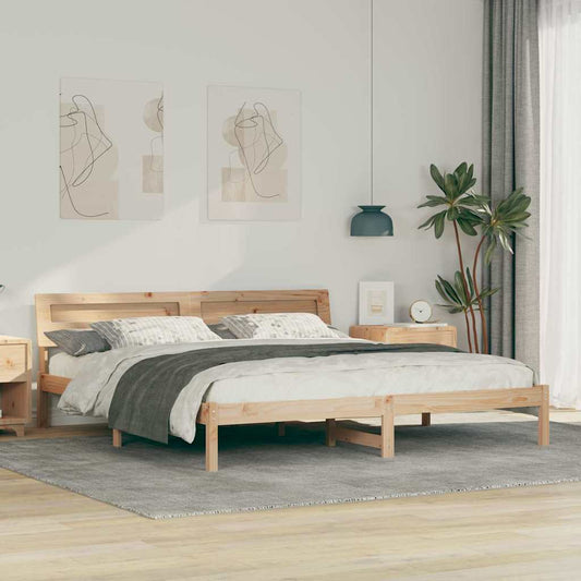 Struttura del letto Marrone 180 x 200 cm Pino massello | homemem39