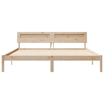Struttura del letto Marrone 180 x 200 cm Pino massello | homemem39