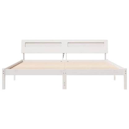 Struttura del letto Bianco 180 x 200 cm Pino massello | homemem39