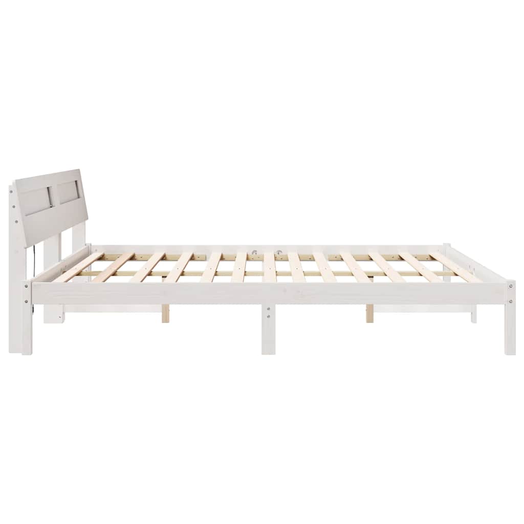 Struttura del letto Bianco 180 x 200 cm Pino massello | homemem39