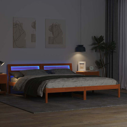 Struttura del letto Marrone cerato 180 x 200 cm Pino massello | homemem39