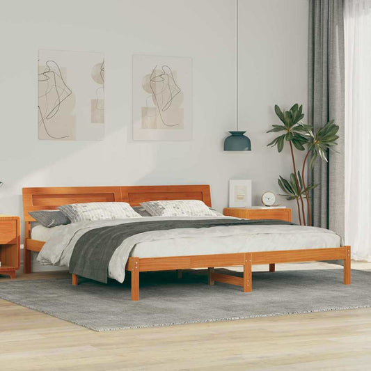 Struttura del letto Marrone cerato 180 x 200 cm Pino massello | homemem39