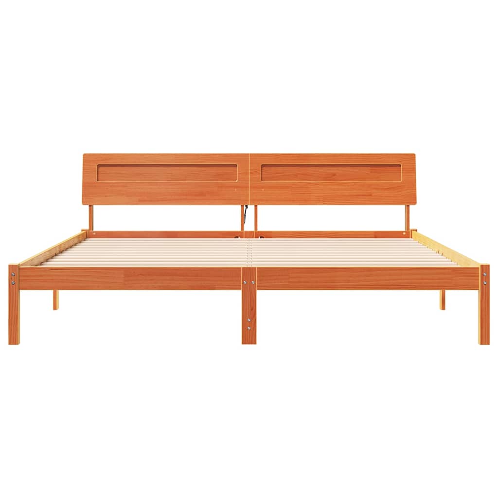 Struttura del letto Marrone cerato 180 x 200 cm Pino massello | homemem39