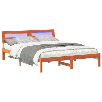 Struttura del letto Marrone cerato 160 x 200 cm Pino massello | homemem39