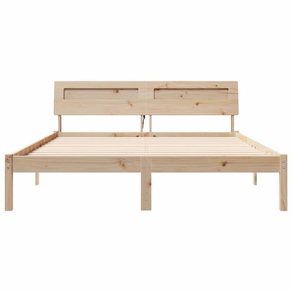 Struttura del letto Marrone 150 x 200 cm Pino massello | homemem39
