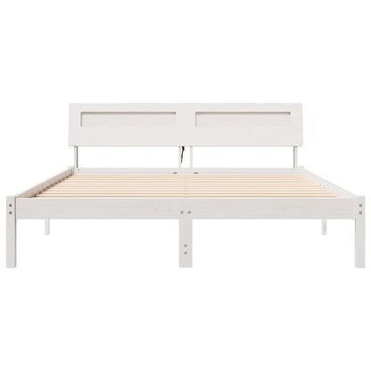Struttura del letto Bianco 140 x 200 cm Pino massello | homemem39