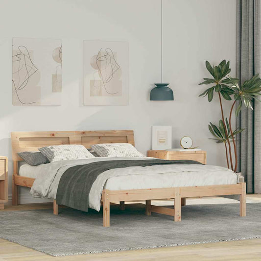 Struttura del letto Marrone 120 x 200 cm Pino massello | homemem39