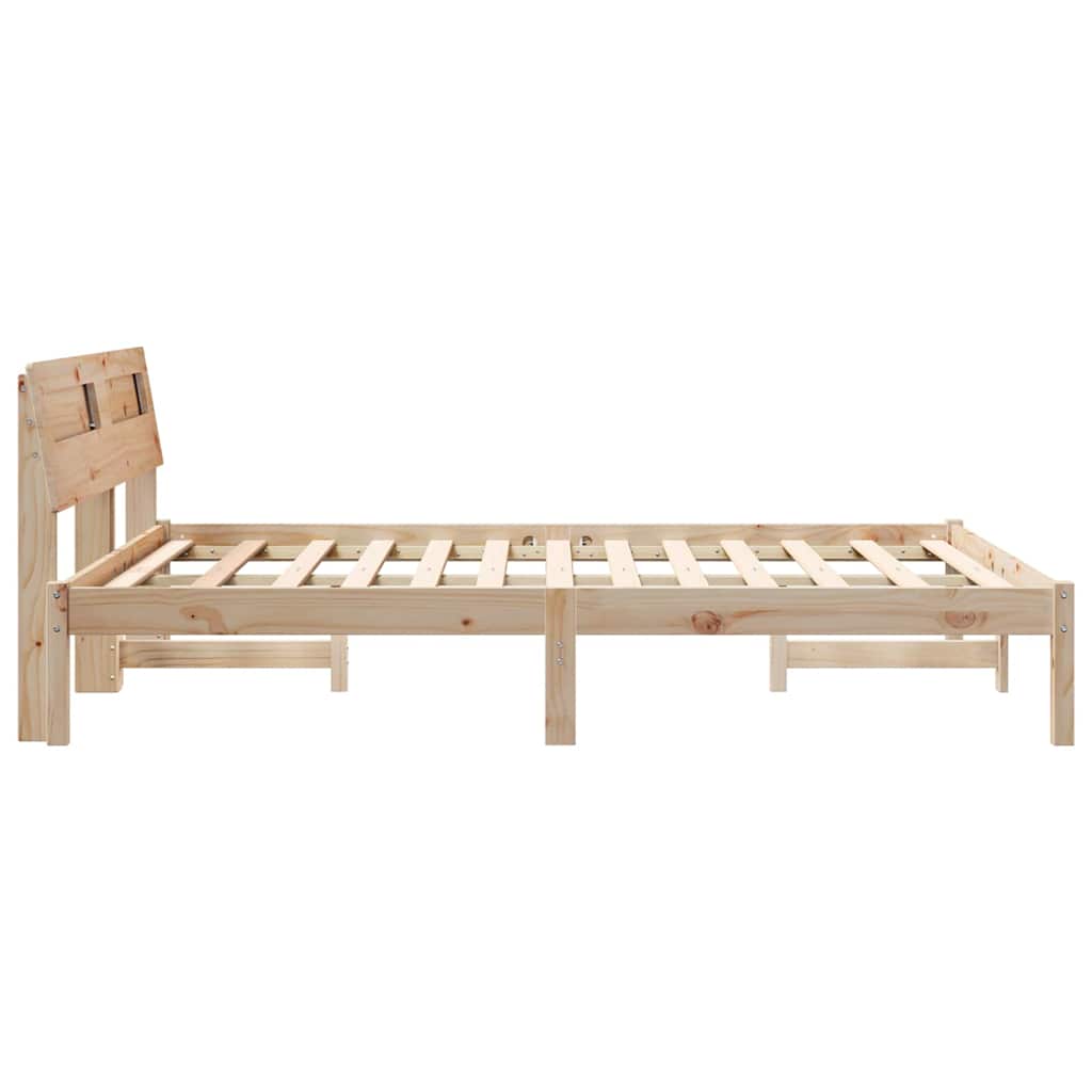 Struttura del letto Marrone 120 x 200 cm Pino massello | homemem39