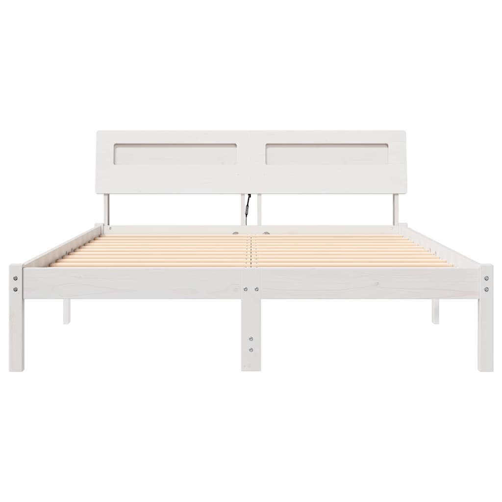Struttura del letto Bianco 120 x 200 cm Pino massello | homemem39
