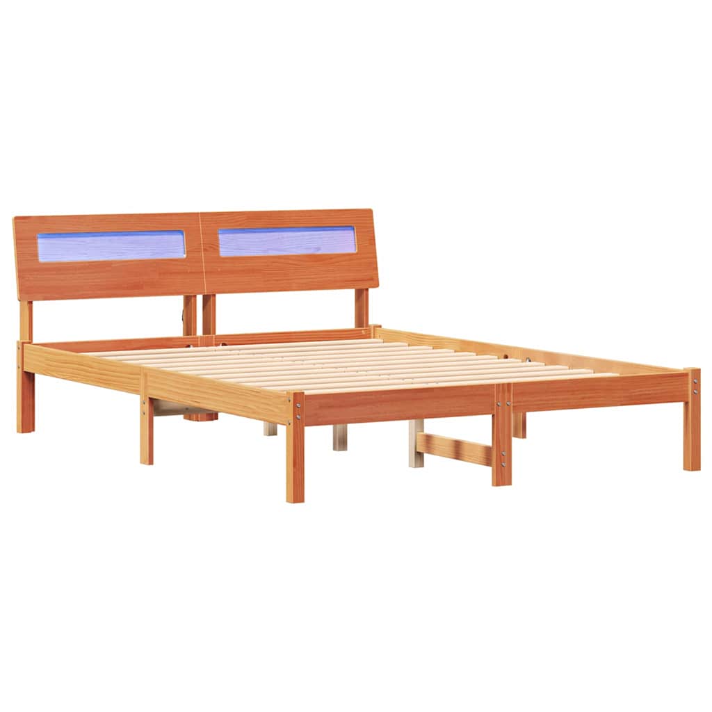 Struttura del letto Marrone cerato 120 x 200 cm Pino massello | homemem39
