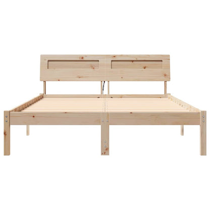 Struttura del letto Marrone 140 x 190 cm Pino massello | homemem39
