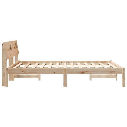 Struttura del letto Marrone 140 x 190 cm Pino massello | homemem39