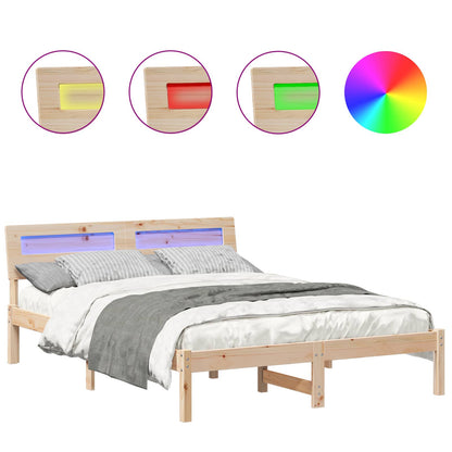 Struttura del letto Marrone 120 x 190 cm Pino massello