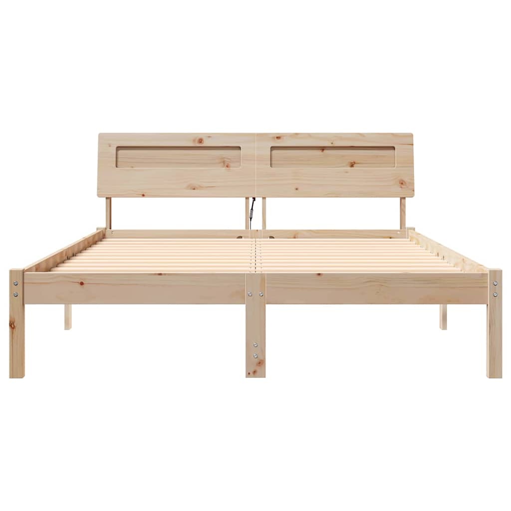 Struttura del letto Marrone 120 x 190 cm Pino massello | homemem39