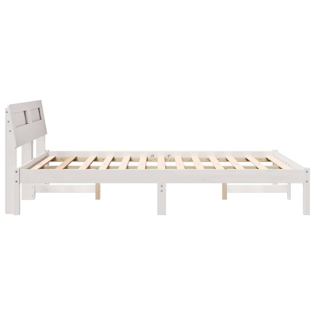 Struttura del letto Bianco 120 x 190 cm Pino massello | homemem39