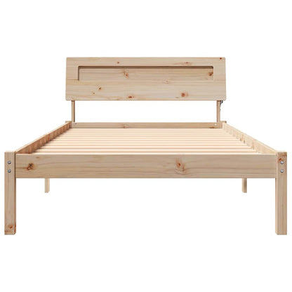 Struttura del letto Marrone 100 x 200 cm Pino massello | homemem39