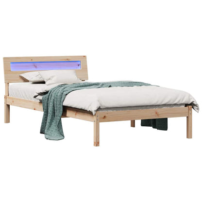 Struttura del letto Marrone 100 x 200 cm Pino massello | homemem39