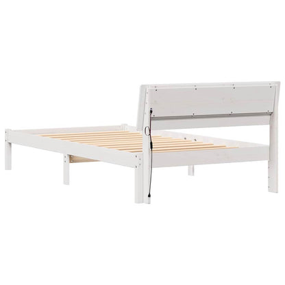 Struttura del letto Bianco 100 x 200 cm Pino massello | homemem39