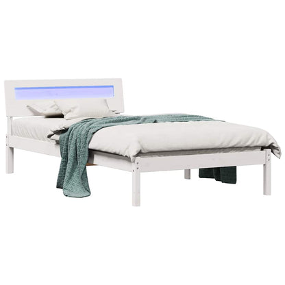 Struttura del letto Bianco 100 x 200 cm Pino massello | homemem39