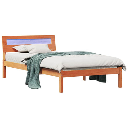 Struttura del letto Marrone cerato 100 x 200 cm Pino massello | homemem39