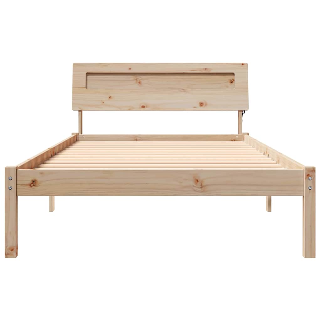 Struttura del letto Marrone 90 x 200 cm Pino massello | homemem39