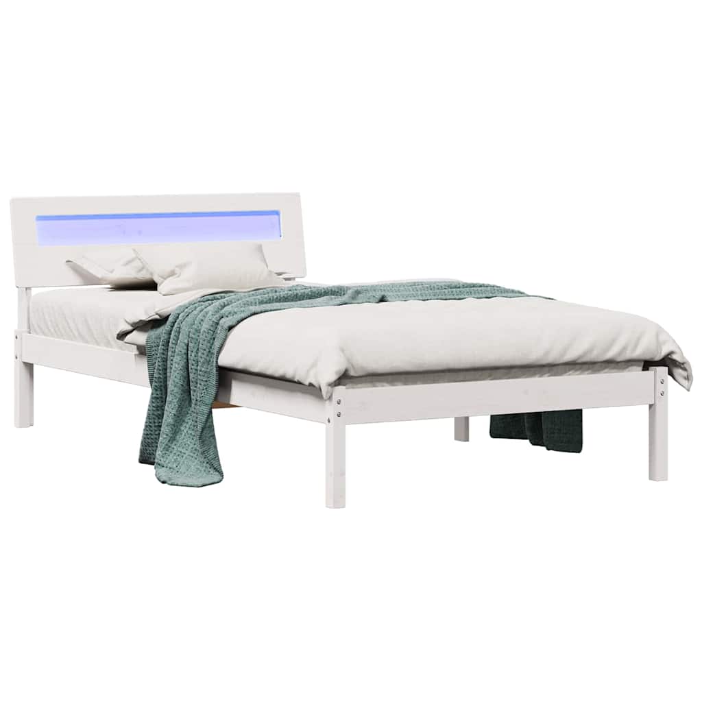 Struttura del letto Bianco 90 x 200 cm Pino massello | homemem39