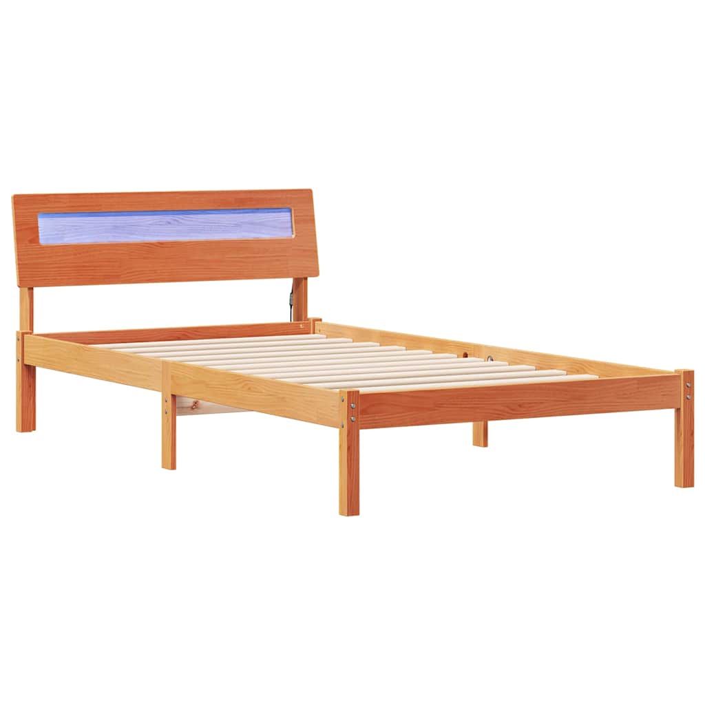 Struttura del letto Marrone cerato 80 x 200 cm Pino massello | homemem39