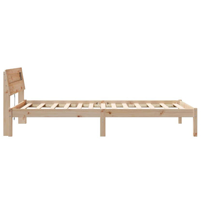 Struttura del letto Marrone 90 x 190 cm Pino massello | homemem39