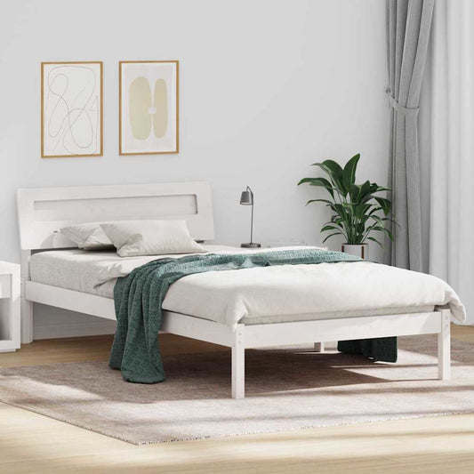Struttura del letto Bianco 75 x 190 cm Pino massello | homemem39