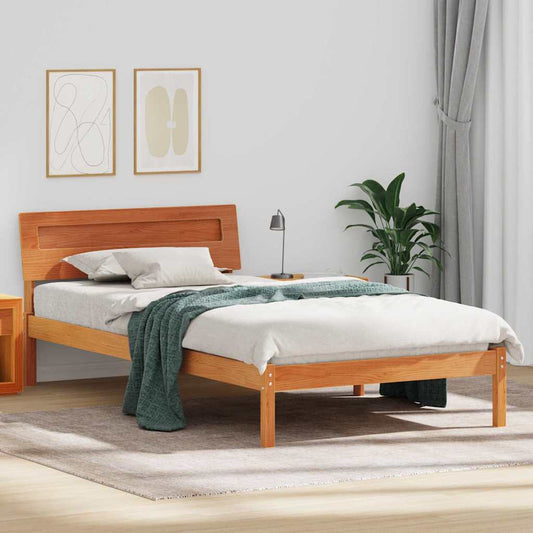 Struttura del letto Marrone cerato 75 x 190 cm Pino massello | homemem39