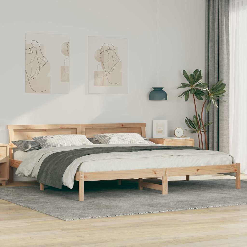Struttura del letto Marrone 180 x 200 cm Pino massello | homemem39