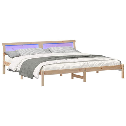 Struttura del letto Marrone 180 x 200 cm Pino massello | homemem39