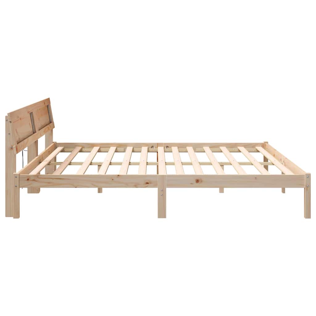 Struttura del letto Marrone 180 x 200 cm Pino massello | homemem39