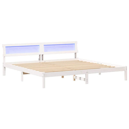 Struttura del letto Bianco 180 x 200 cm Pino massello | homemem39
