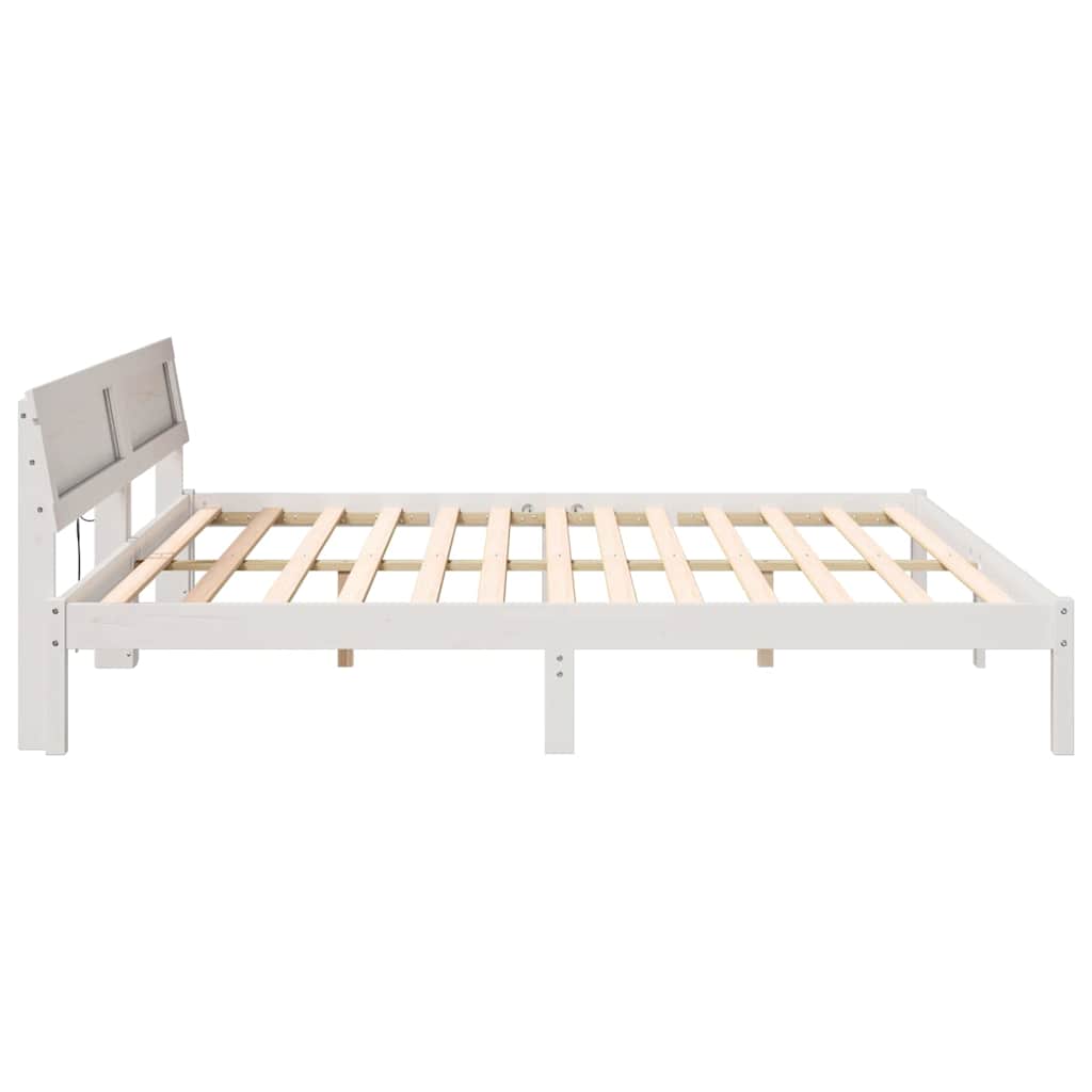 Struttura del letto Bianco 180 x 200 cm Pino massello | homemem39