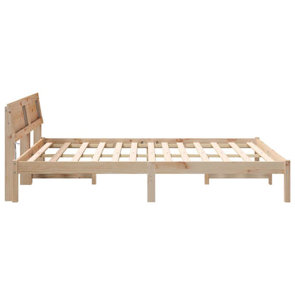 Struttura del letto Marrone 160 x 200 cm Pino massello | homemem39