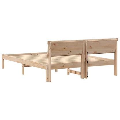 Struttura del letto Marrone 150 x 200 cm Pino massello | homemem39