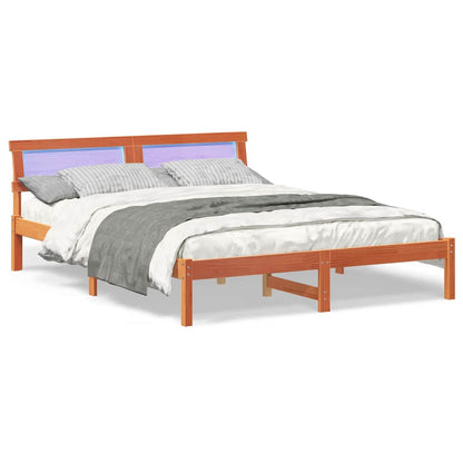 Struttura del letto Marrone cerato 150 x 200 cm Pino massello | homemem39