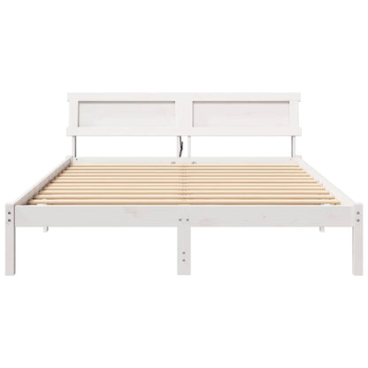 Struttura del letto Bianco 140 x 200 cm Pino massello | homemem39