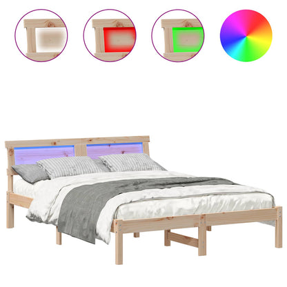 Struttura del letto Marrone 120 x 200 cm Pino massello