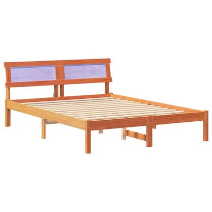 Struttura del letto Marrone cerato 140 x 190 cm Pino massello | homemem39