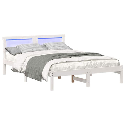 Struttura del letto Bianco 135 x 190 cm Pino massello | homemem39