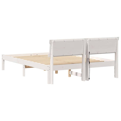Struttura del letto Bianco 120 x 190 cm Pino massello | homemem39