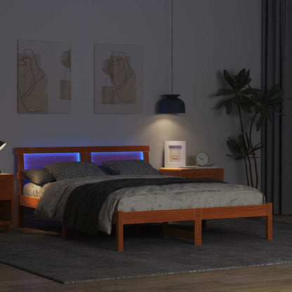 Struttura del letto Marrone cerato 120 x 190 cm Pino massello | homemem39