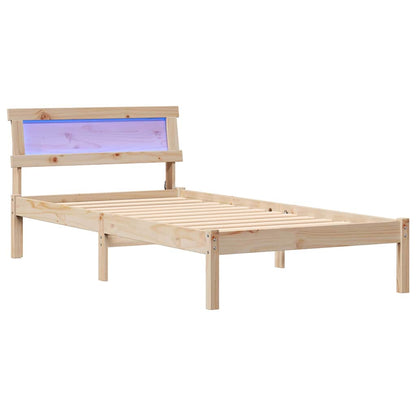 Struttura del letto Marrone 90 x 200 cm Pino massello | homemem39