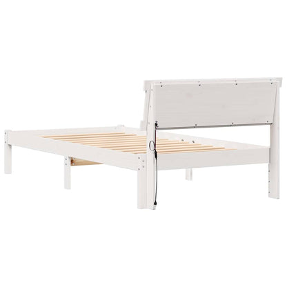 Struttura del letto Bianco 80 x 200 cm Pino massello | homemem39