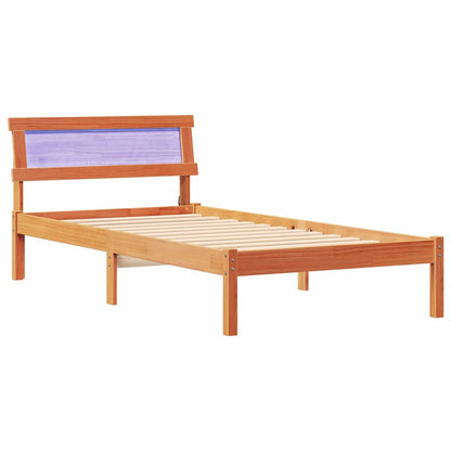 Struttura del letto Marrone cerato 80 x 200 cm Pino massello | homemem39