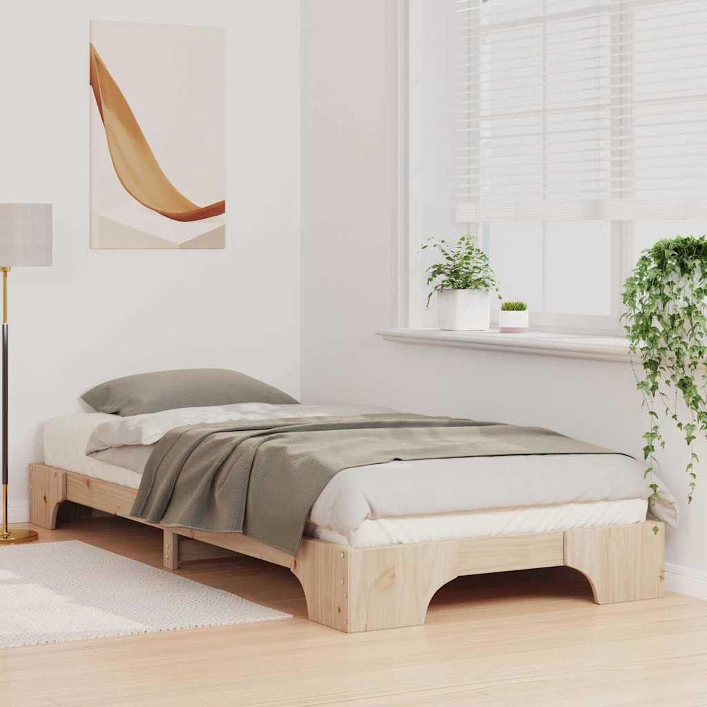 Struttura del letto Marrone 80 x 210 cm Pino massello | homemem39