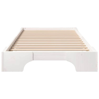 Struttura del letto Bianco 80 x 210 cm Pino massello | homemem39